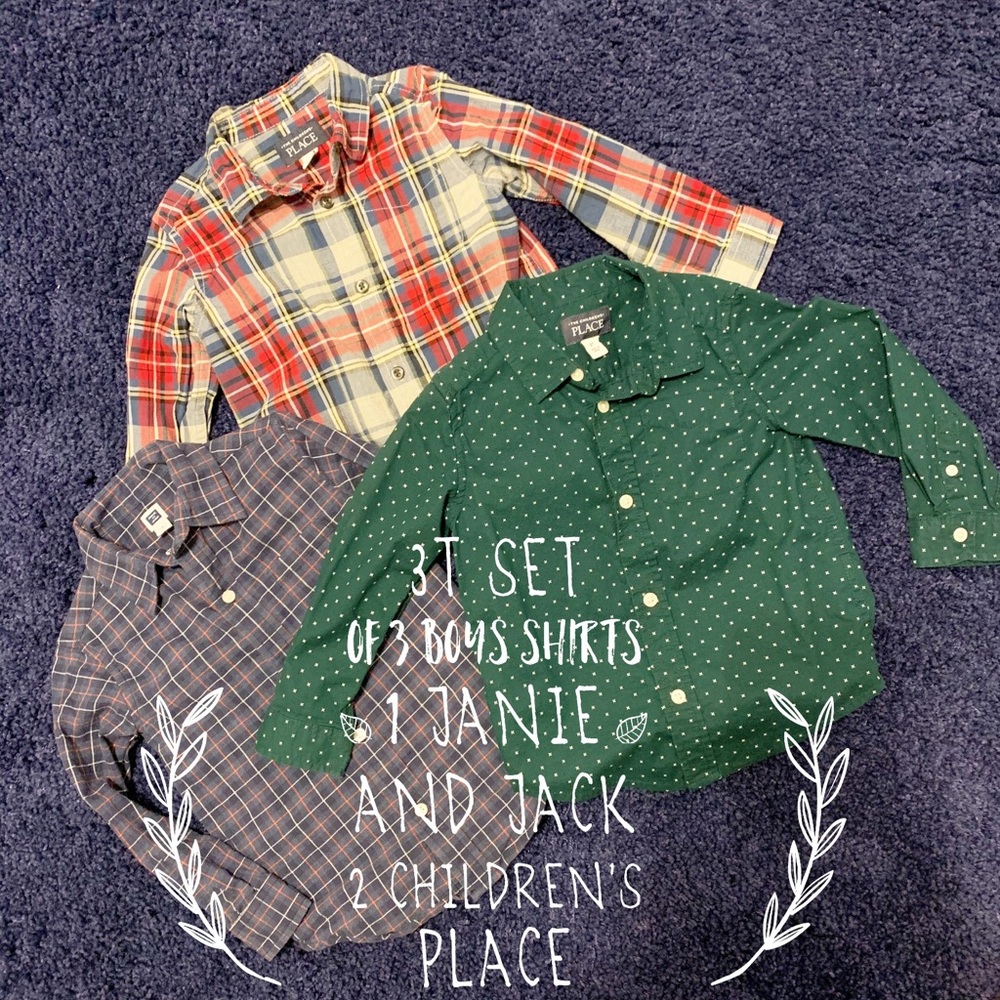 $10 for ALL 3 / 3T Boys Button Down Shirts